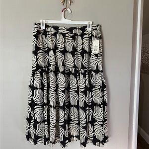 Target Size XL Shell Print Midi Skirt